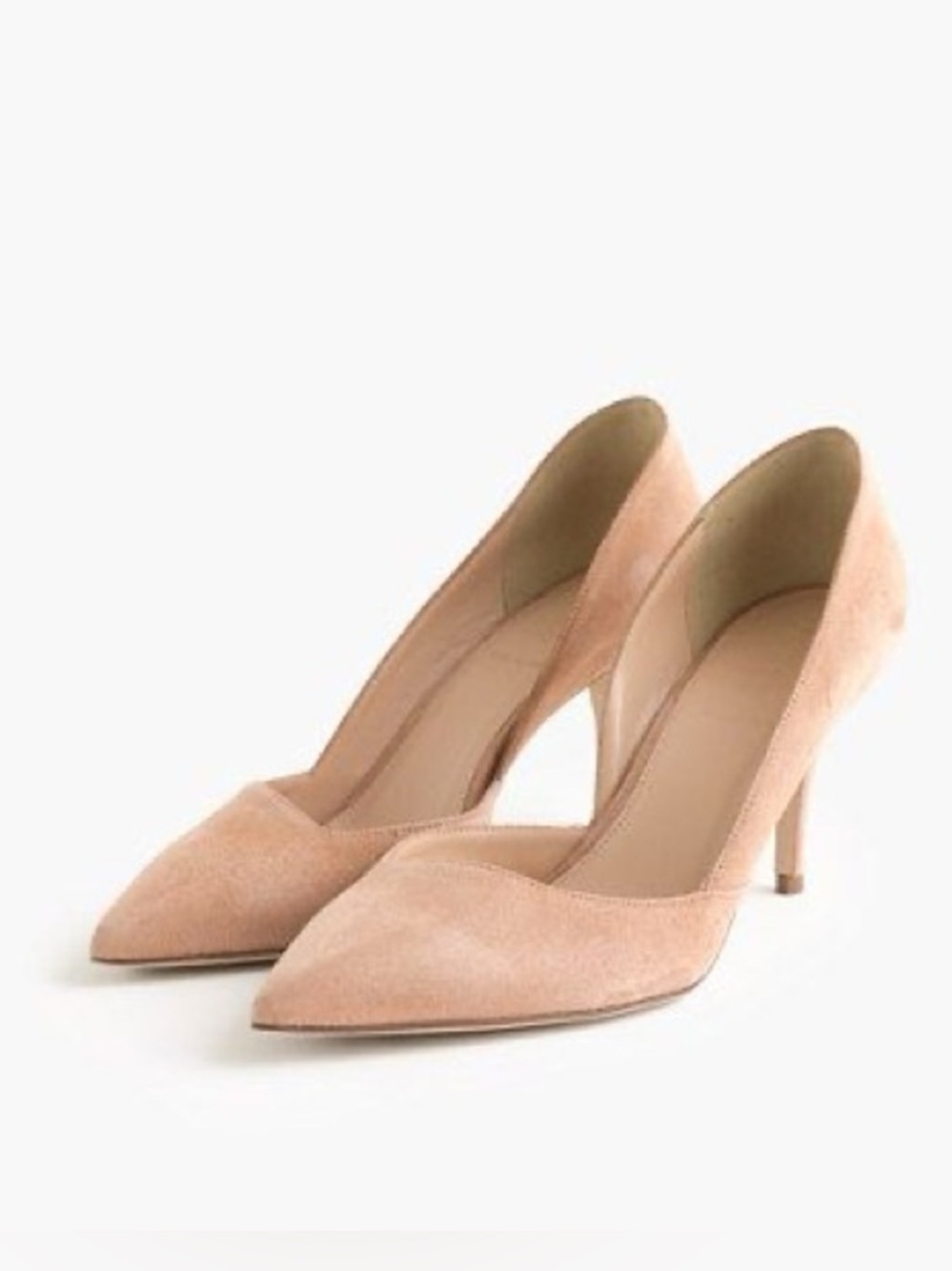 J.Crew Colette Suede D’Orsay Pumps Tan Size 9.5 Made in Italy
